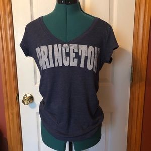 Princeton T-shirt navy v neck